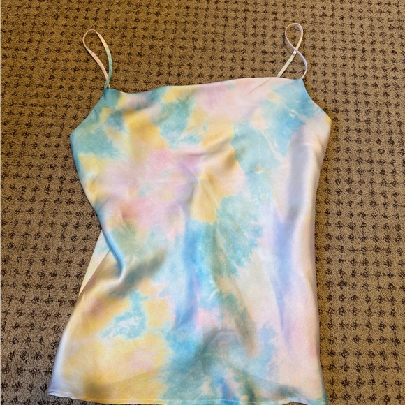 Zara cowl neck tank top tie dye size medium - Picture 1 of 2